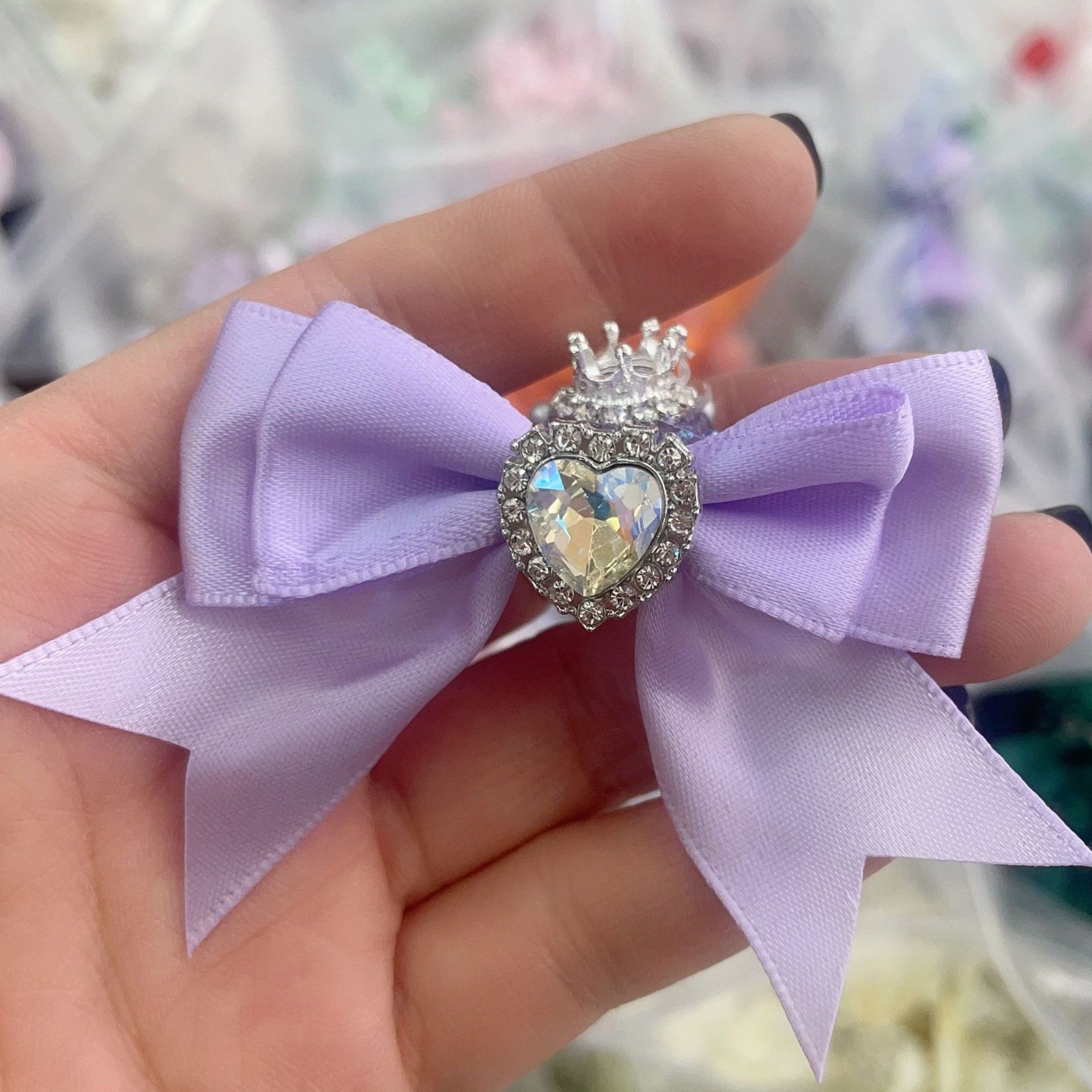 Fashion Crown & Sugar Bow Beads, DIY Phone Charm and Beaded Pen Accessories for Handmade Jewelry Crafts