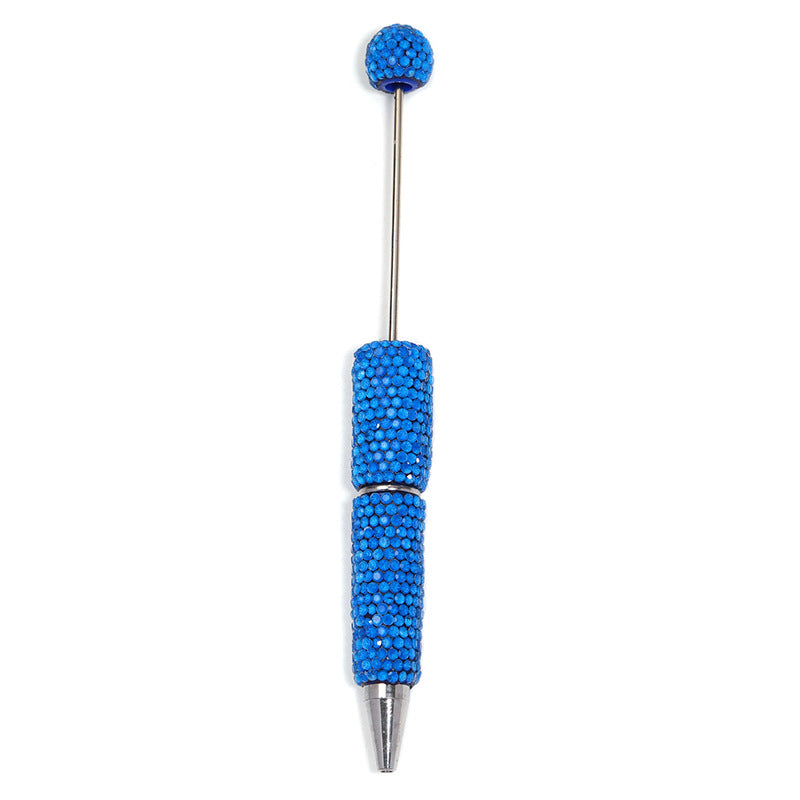 Creative DIY Sugar Beaded Ballpoint Pens, Sparkly Rhinestone Bead Pens with Colorful Beads for Girls and Craft Projects