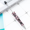 Cute DIY Beaded Ballpoint Pens with Creamy Hand-Drawn Design, Plastic Bead Pens for Girls and Craft Lovers