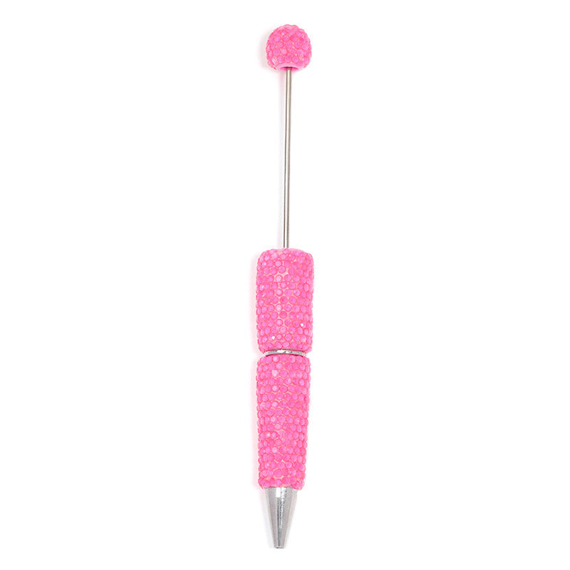 Creative DIY Sugar Beaded Ballpoint Pens, Sparkly Rhinestone Bead Pens with Colorful Beads for Girls and Craft Projects