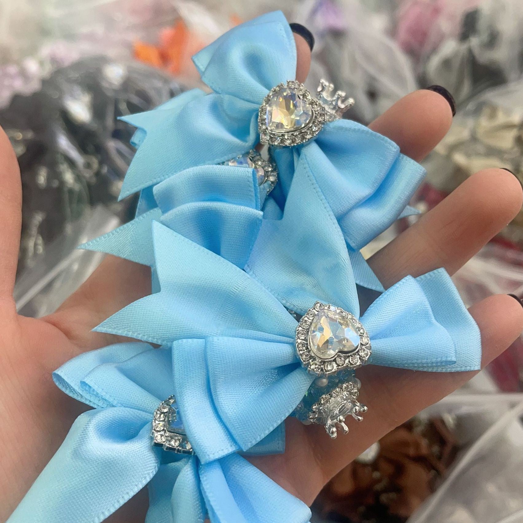 Fashion Crown & Sugar Bow Beads, DIY Phone Charm and Beaded Pen Accessories for Handmade Jewelry Crafts