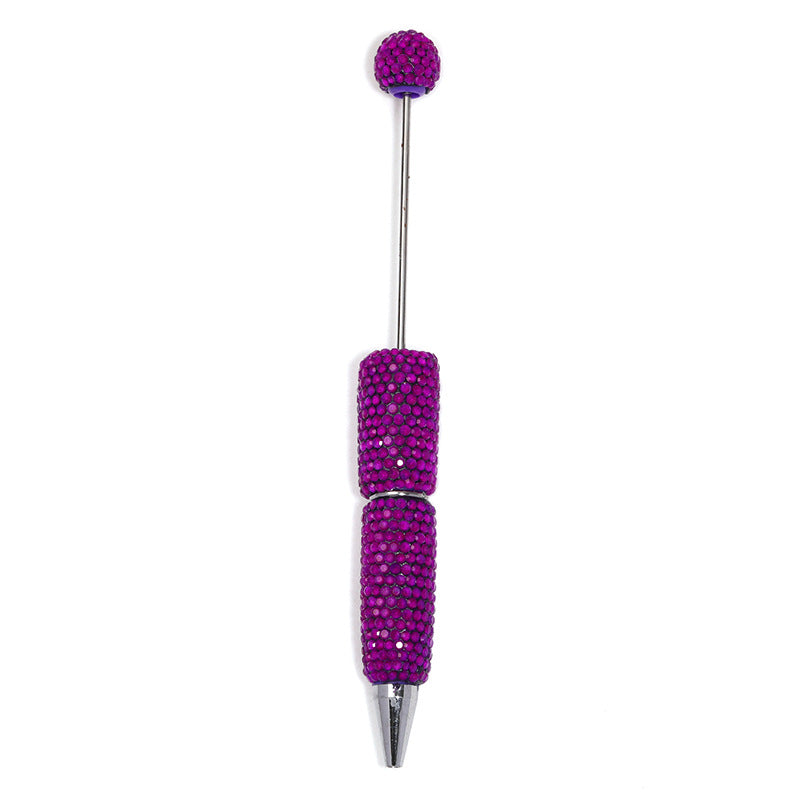 Creative DIY Sugar Beaded Ballpoint Pens, Sparkly Rhinestone Bead Pens with Colorful Beads for Girls and Craft Projects