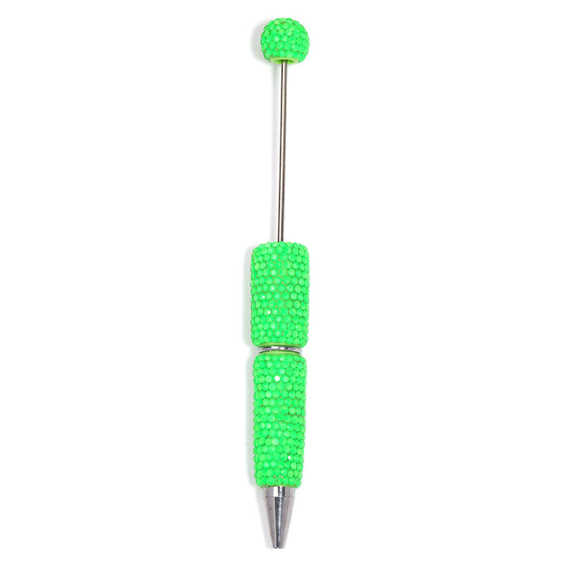 Creative DIY Sugar Beaded Ballpoint Pens, Sparkly Rhinestone Bead Pens with Colorful Beads for Girls and Craft Projects