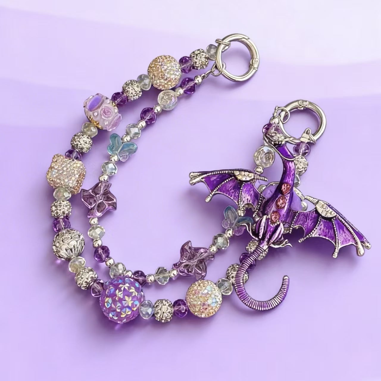 Luxury Handmade Beaded Phone Charm – Premium Rhinestone & Pearl Phone Strap（Pay $30 Deposithere, Discount automatically cut) Everything you choose in livestream please order here