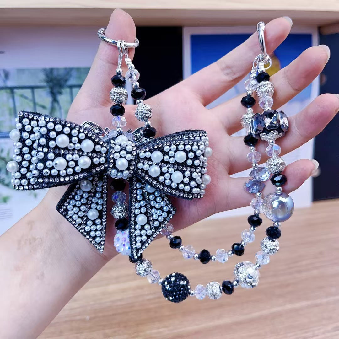 Luxury Handmade Beaded Phone Charm – Premium Rhinestone & Pearl Phone Strap（Pay $30 Deposithere, Discount automatically cut) Everything you choose in livestream please order here