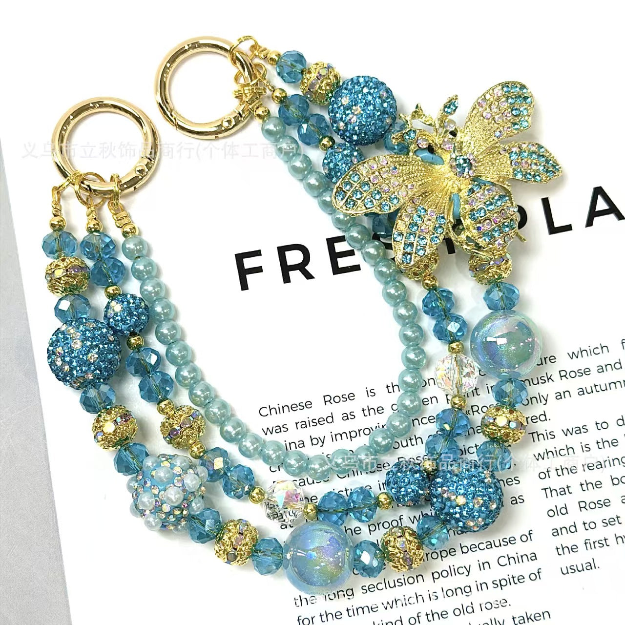 Luxury Handmade Beaded Phone Charm – Premium Rhinestone & Pearl Phone Strap（Pay $30 Deposithere, Discount automatically cut) Everything you choose in livestream please order here