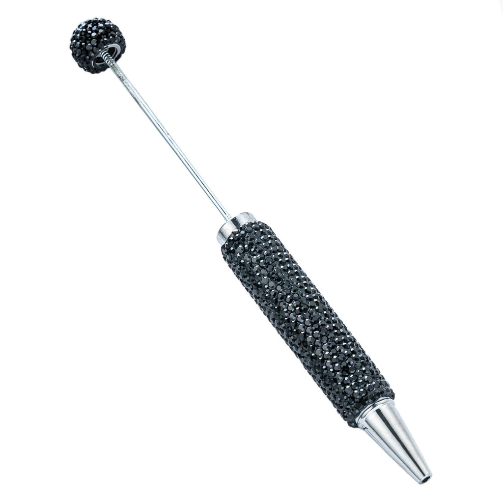 Creative DIY Full-Diamond Beaded Ballpoint Pen, Multicolor Plastic Beaded Pen, Handmade Diamond-Embedded Beaded Pen