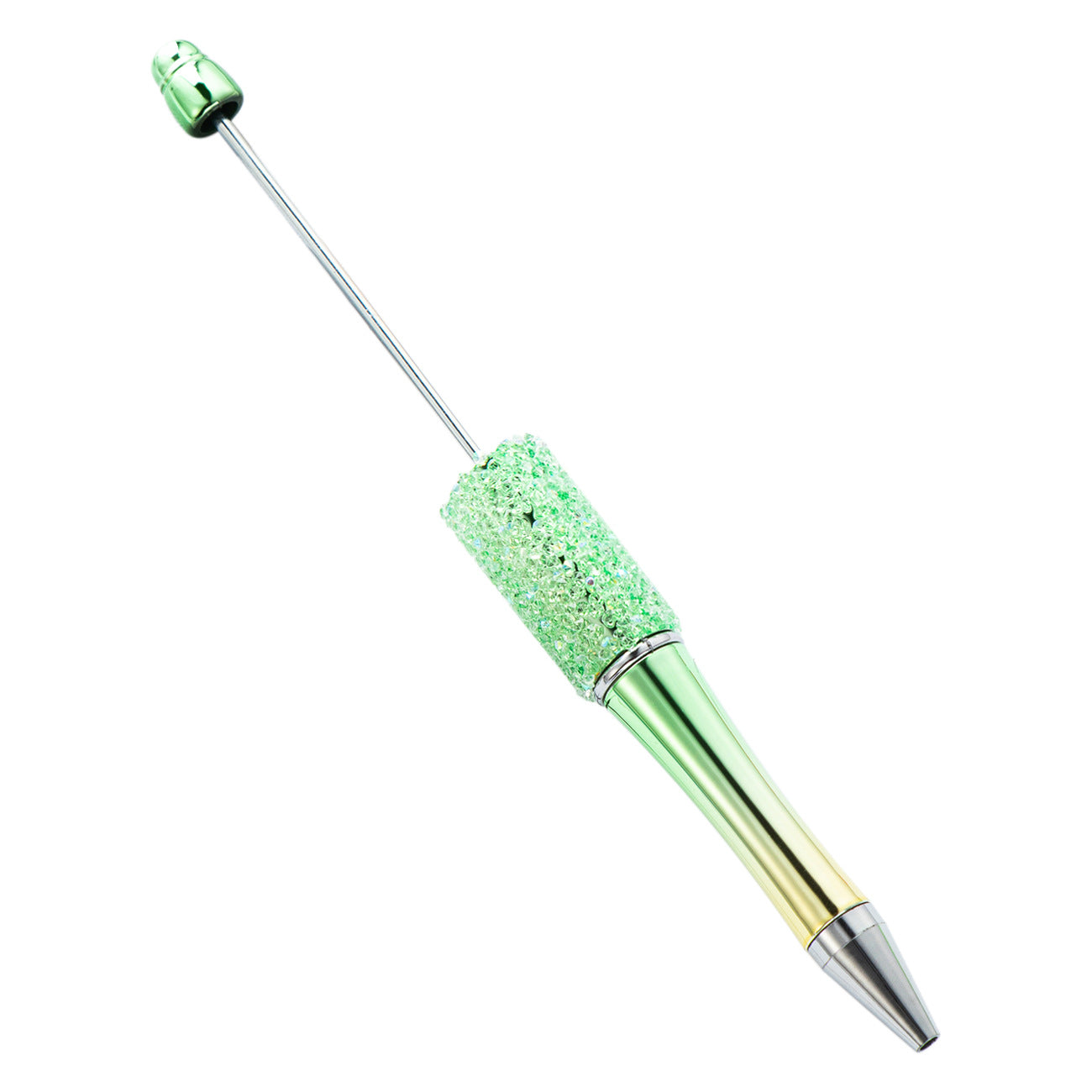 Creative DIY Sugar Beaded Ballpoint Pens, Sparkly Rhinestone Bead Pens with Colorful Beads for Girls and Craft Projects