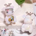 Cute Crown Bear Through-Hole Beads, DIY Phone Charm, Bag Chain and Jewelry Making Accessories