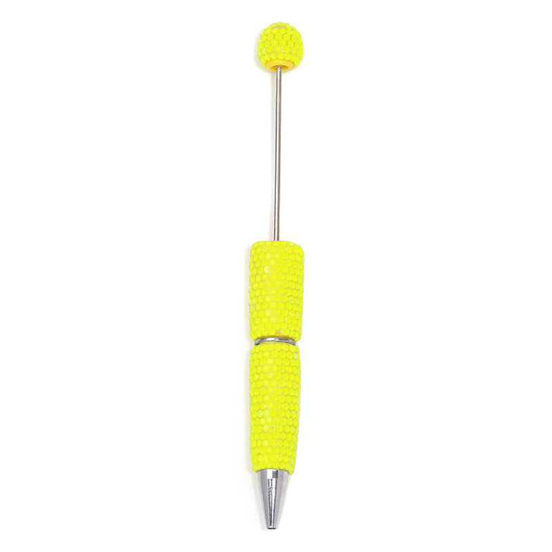 Creative DIY Sugar Beaded Ballpoint Pens, Sparkly Rhinestone Bead Pens with Colorful Beads for Girls and Craft Projects