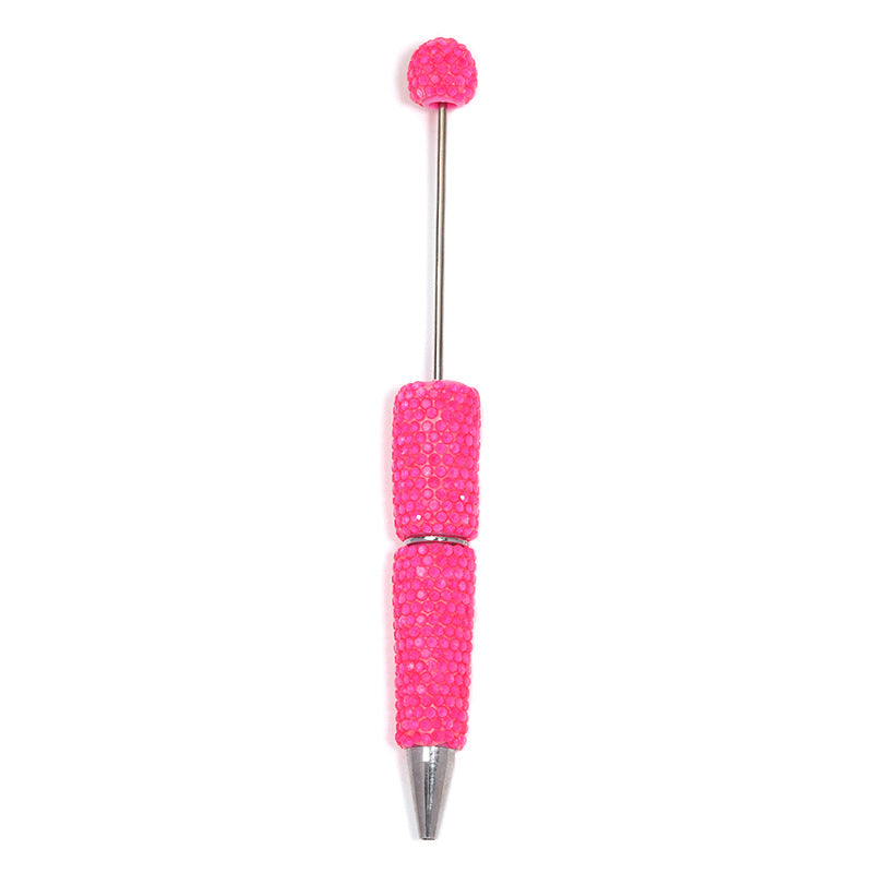 Creative DIY Sugar Beaded Ballpoint Pens, Sparkly Rhinestone Bead Pens with Colorful Beads for Girls and Craft Projects