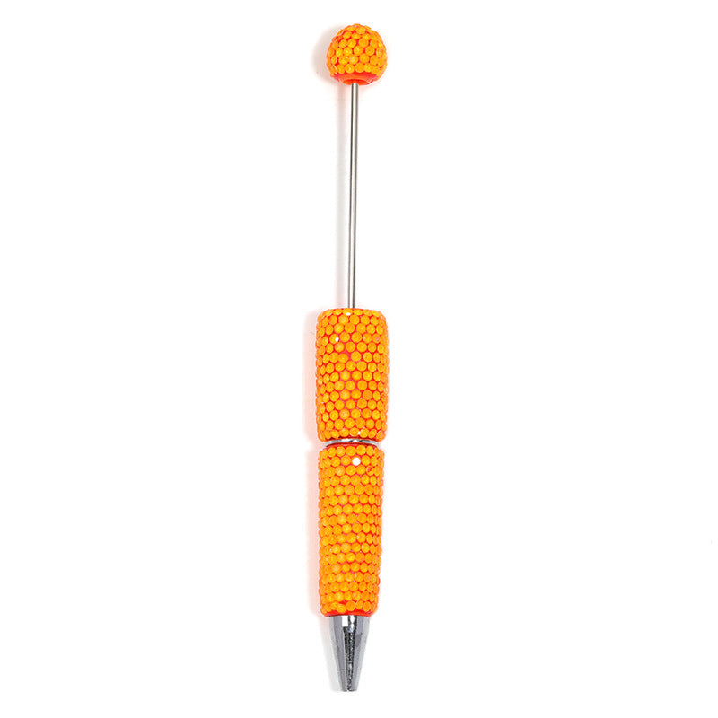 Creative DIY Sugar Beaded Ballpoint Pens, Sparkly Rhinestone Bead Pens with Colorful Beads for Girls and Craft Projects