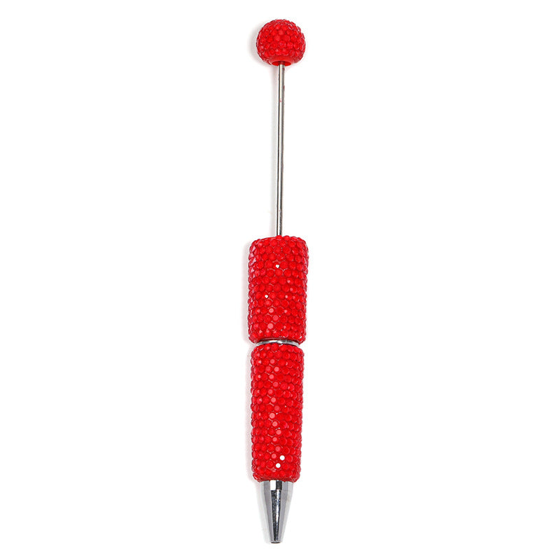 Creative DIY Sugar Beaded Ballpoint Pens, Sparkly Rhinestone Bead Pens with Colorful Beads for Girls and Craft Projects